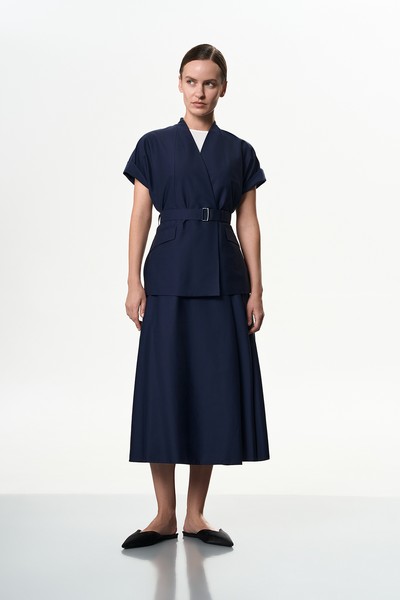 Юбка синяя VASSA&Co, пол female, цвет синий