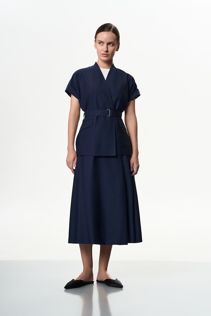 Юбка синяя VASSA&Co, пол female, цвет синий