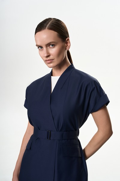 Жакет синий VASSA&Co, пол female, цвет синий