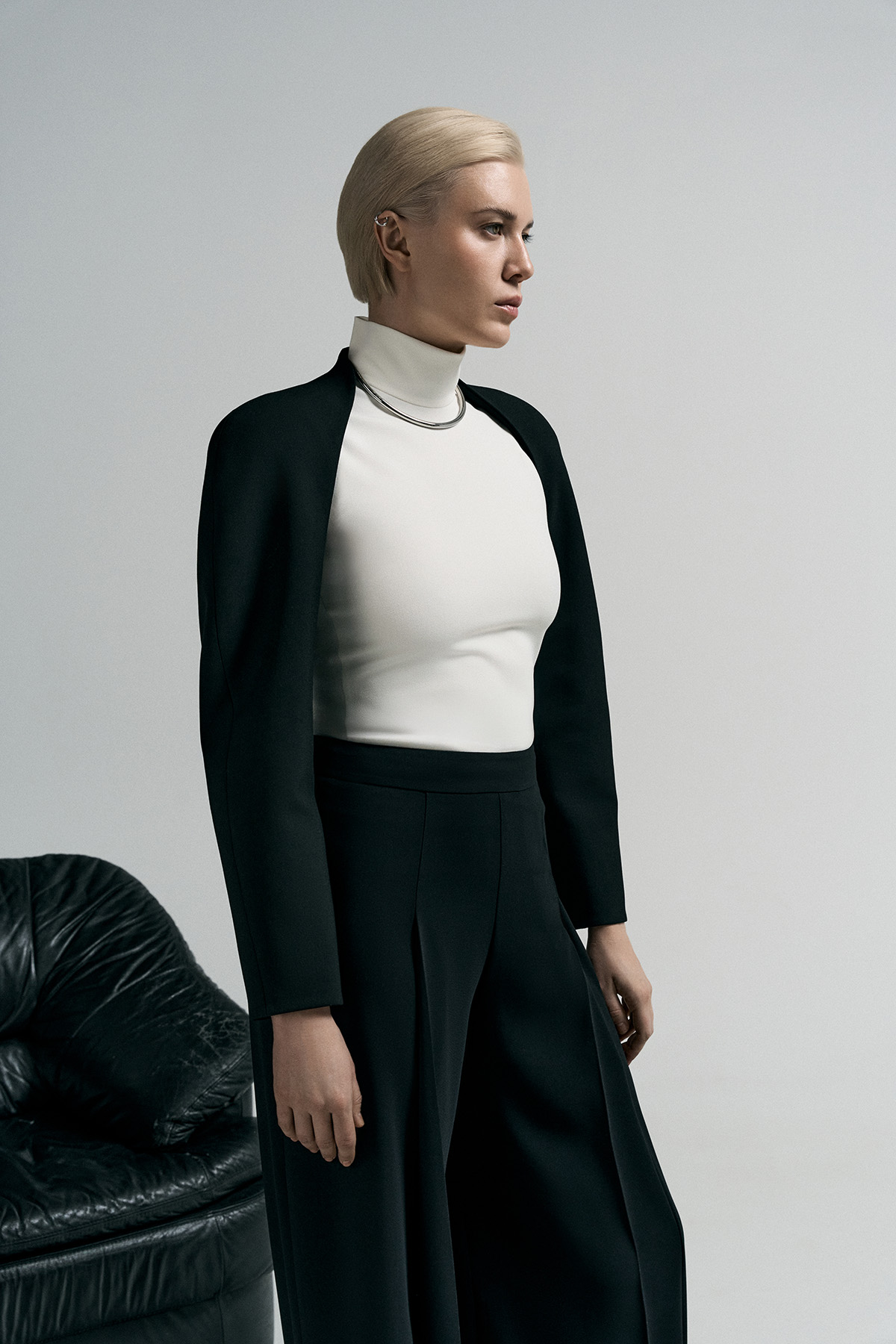 Жакет-болеро VASSA&Co, пол female, цвет black