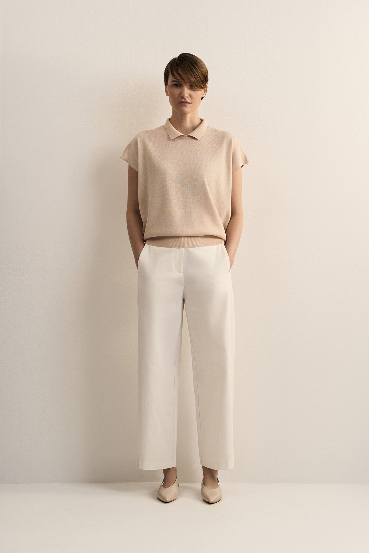 Джемпер песочного цвета VASSA CODE, пол female, цвет brown