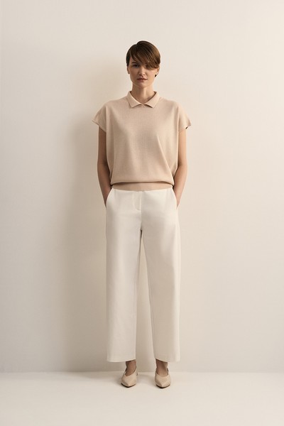 Джемпер песочного цвета VASSA CODE, пол female, цвет brown