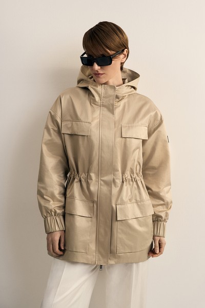 Куртка легкая VASSA CODE, пол female, цвет brown