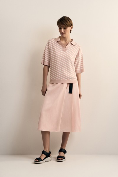 Джемпер в полоску VASSA CODE, пол female, цвет purple