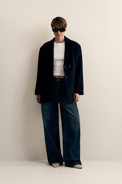 Жакет женский VASSA CODE, пол female, цвет синий