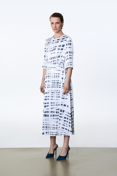 Платье с принтом VASSA&Co, пол female, цвет white