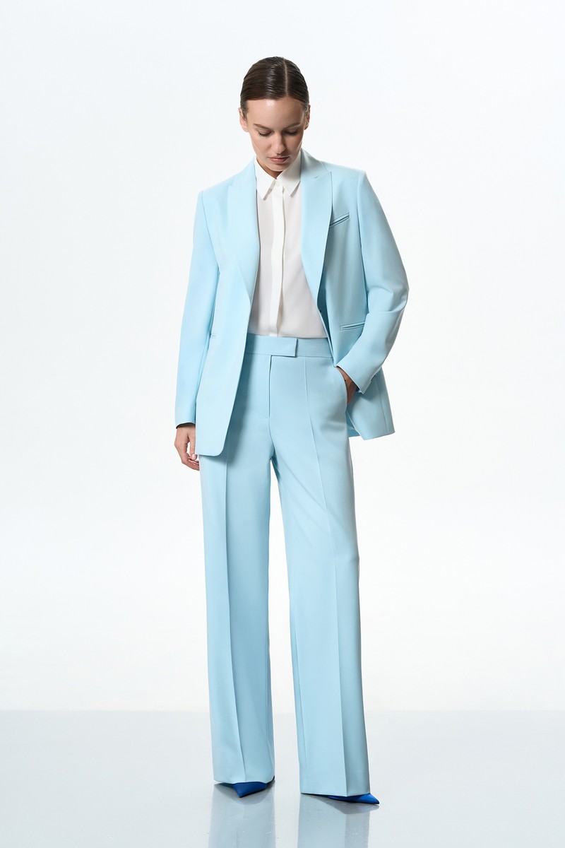 Брюки VASSA&Co, пол female, цвет голубой