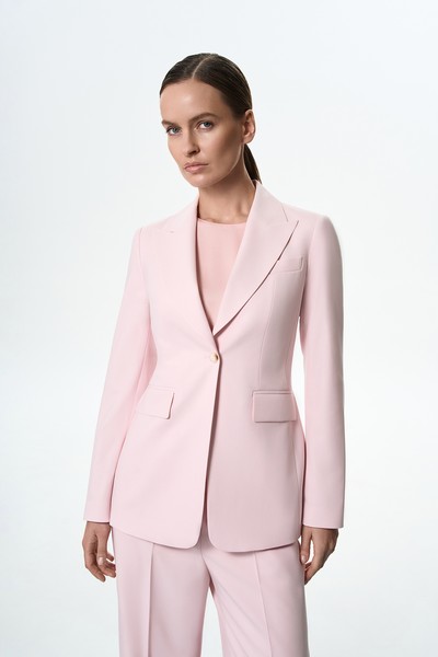 Жакет однобортный VASSA&Co, пол female, цвет pink