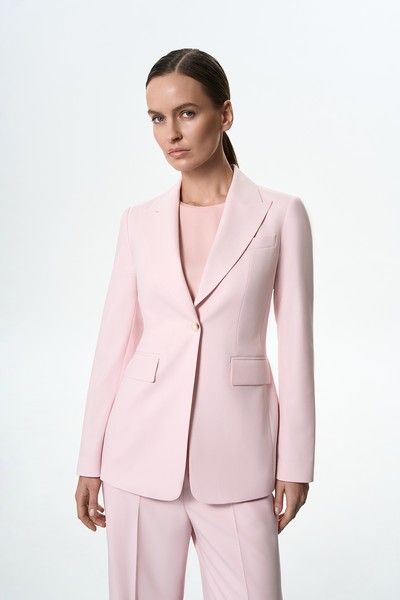 Жакет однобортный VASSA&Co, пол female, цвет pink