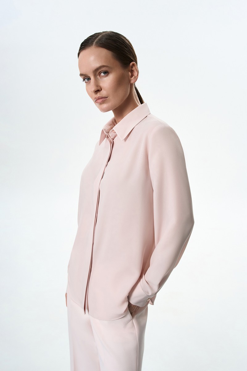 Блузка светло-розовая VASSA&Co, пол female, цвет pink