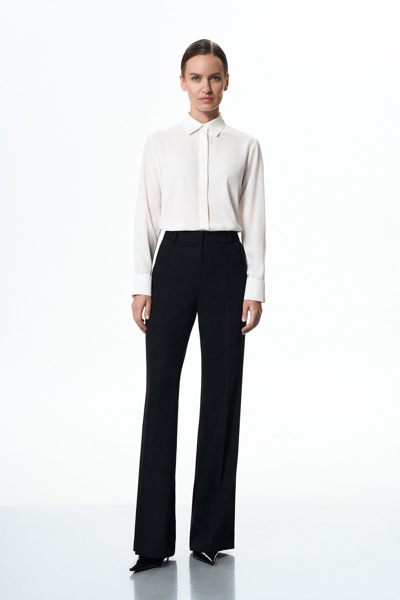 Брюки с лампасами VASSA&Co, пол female, цвет black