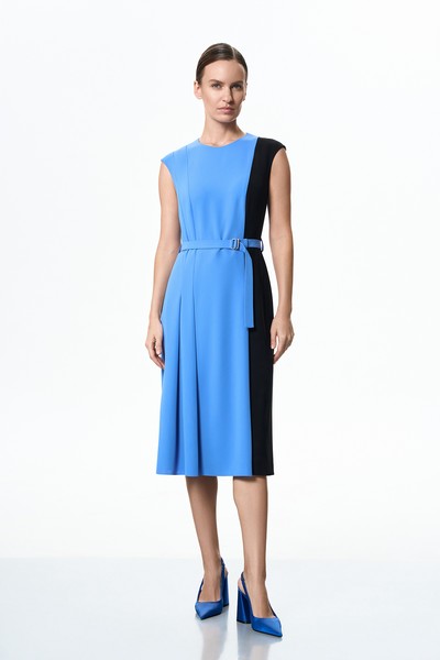 Платье VASSA&Co, пол женский, цвет голубой