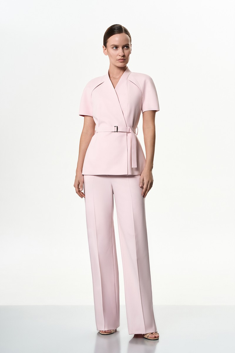 Брюки розовые VASSA&Co, пол female, цвет pink