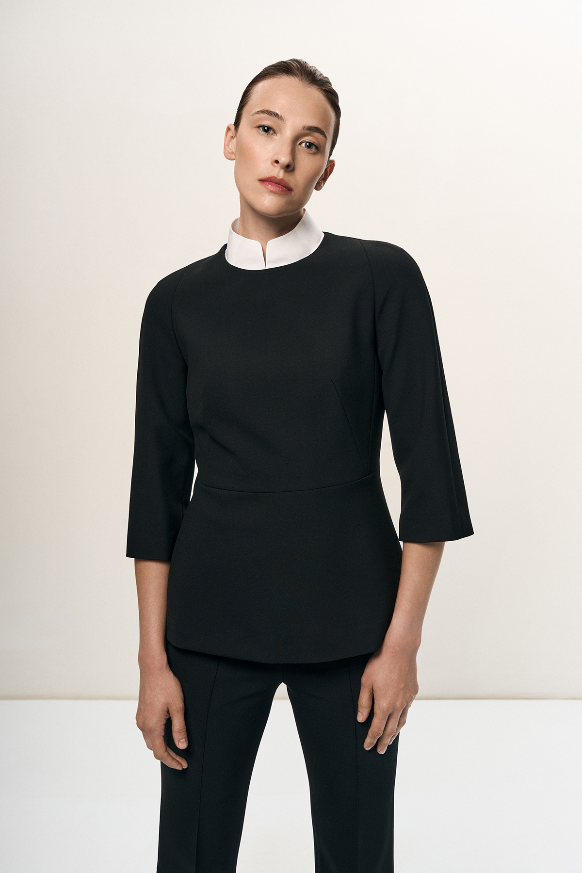 Жакет с контрастным воротником VASSA&Co, пол female, цвет black