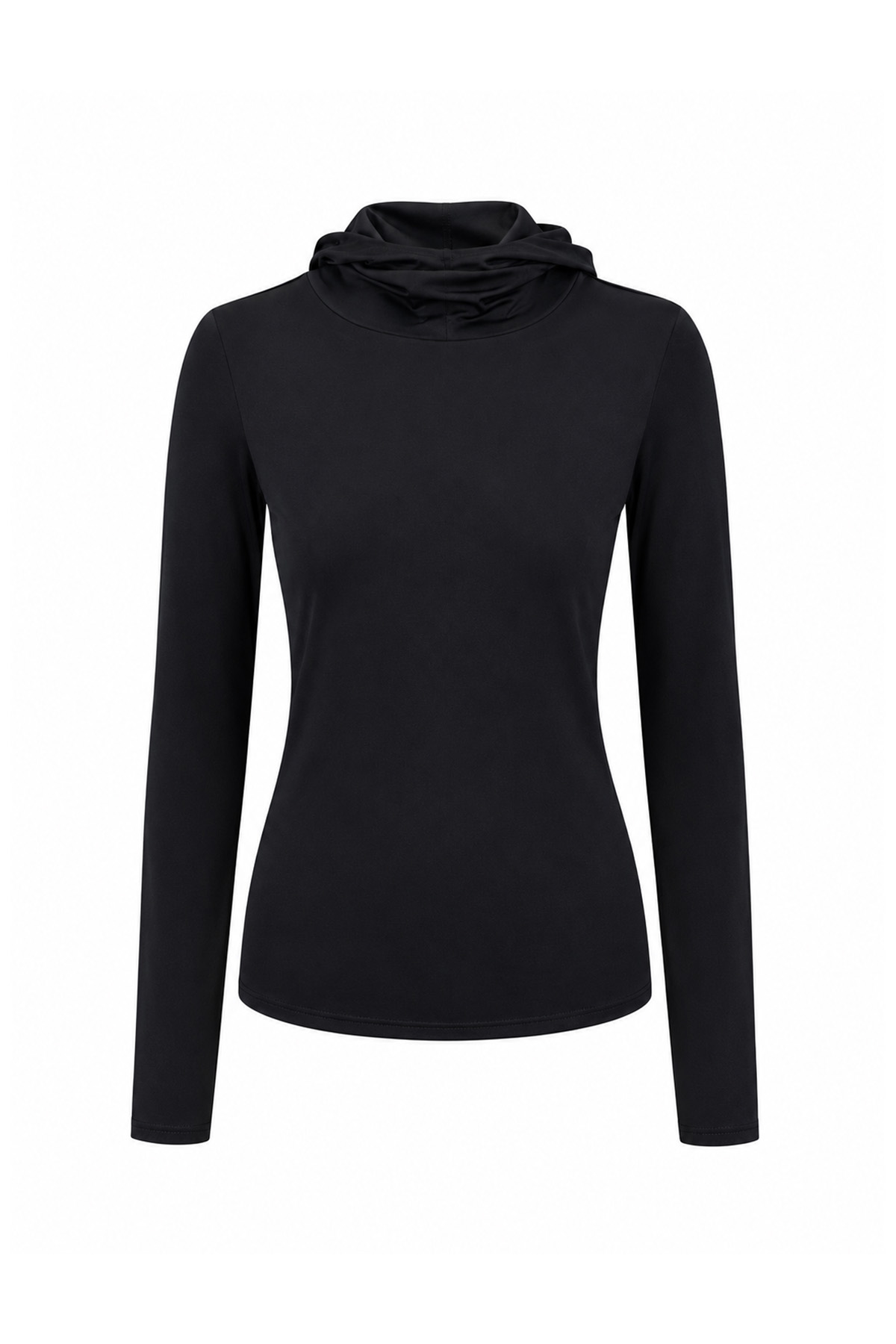 Водолазка с капюшоном VASSA&Co, пол female, цвет black