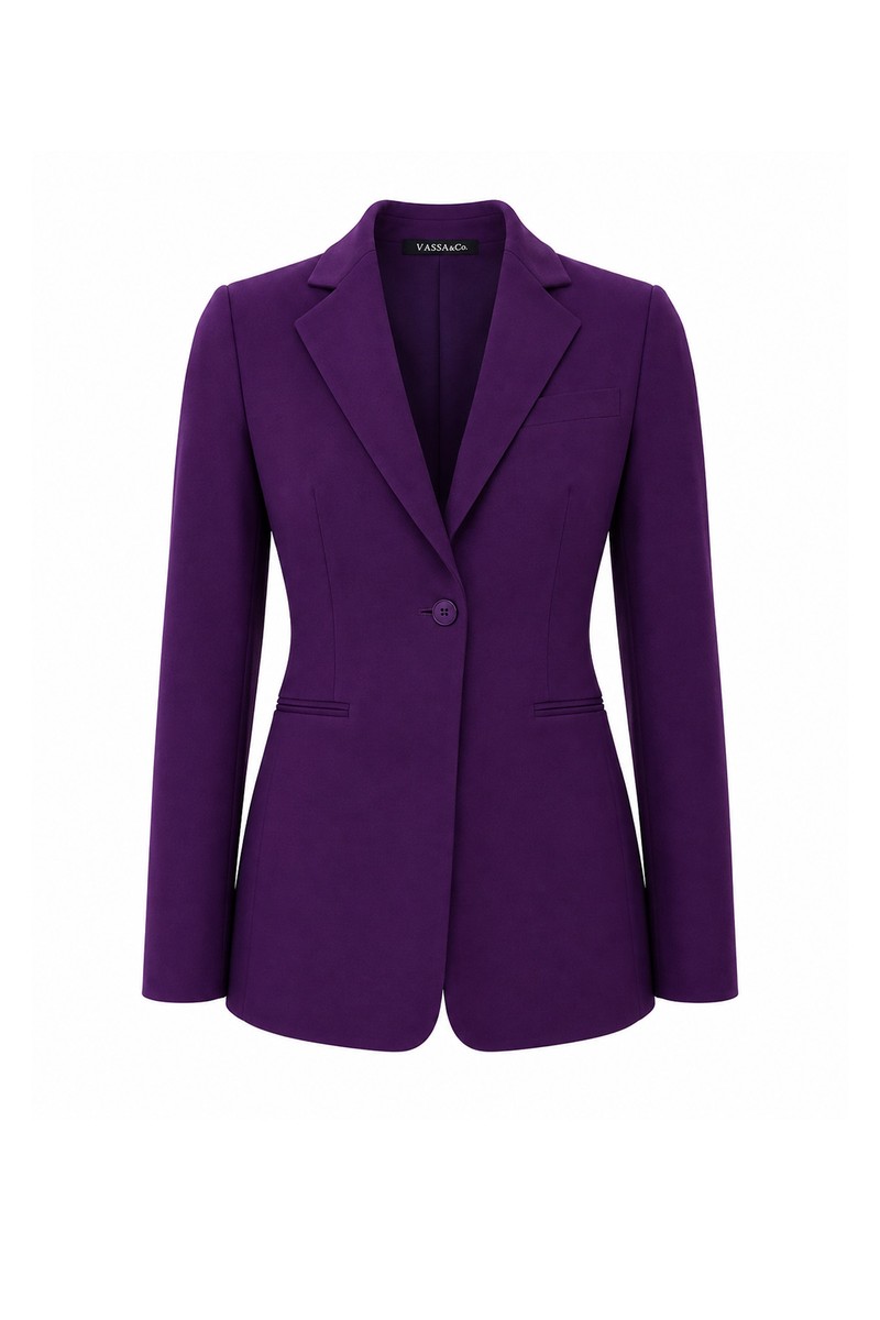 Жакет фиолетовый VASSA&Co, пол female, цвет violet