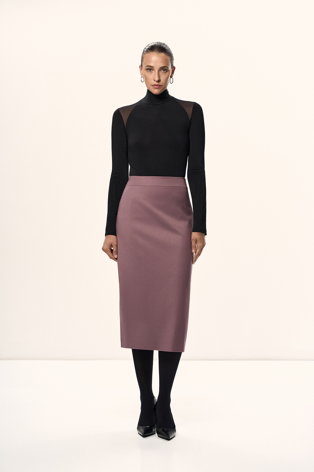 Юбка-карандаш VASSA&Co, пол female, цвет violet
