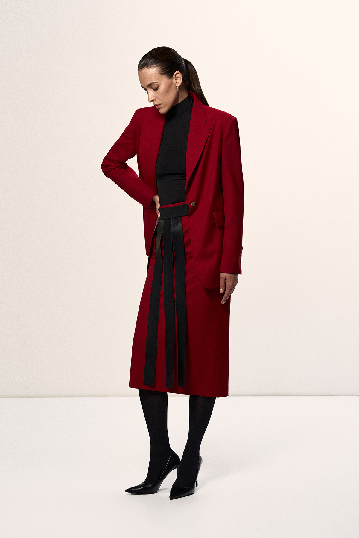 Юбка-карандаш VASSA&Co, пол female, цвет red