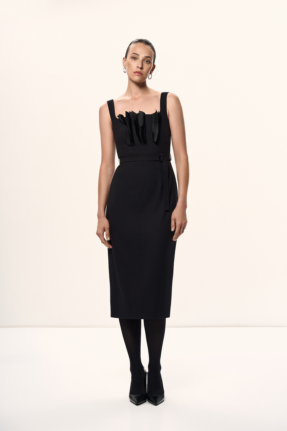 Платье с драпировкой VASSA&Co, пол female, цвет black