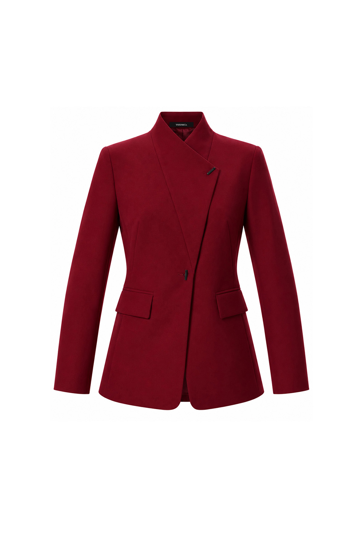 Жакет с асимметричной застежкой VASSA&Co, пол female, цвет red