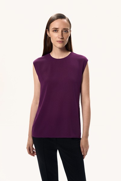 Блузка без рукавов VASSA&Co, пол female, цвет violet