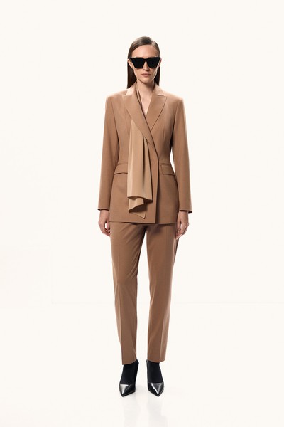 Брюки укороченные VASSA&Co, пол female, цвет brown