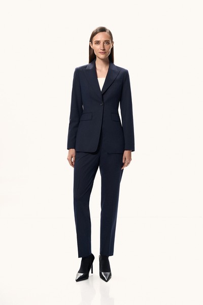 Брюки укороченные VASSA&Co, пол female, цвет синий