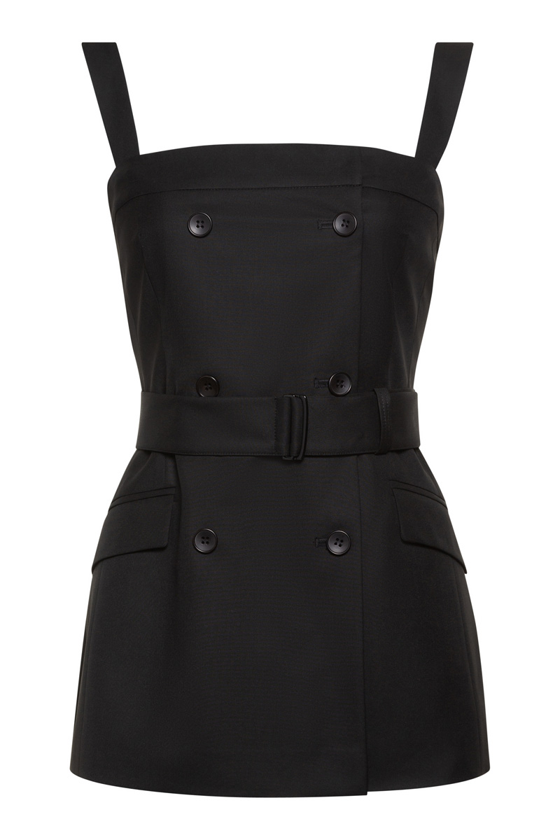 Топ с двубортной застежкой VASSA&Co, пол женский, цвет черный, фото №5