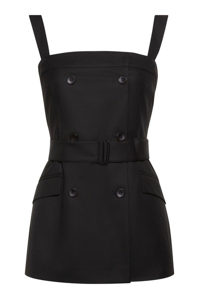 Топ с двубортной застежкой VASSA&Co, пол женский, цвет черный, фото №5