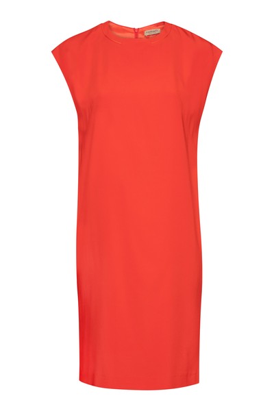 Свободное платье с короткими рукавами VASSA&Co, пол женский, цвет красный, фото №5