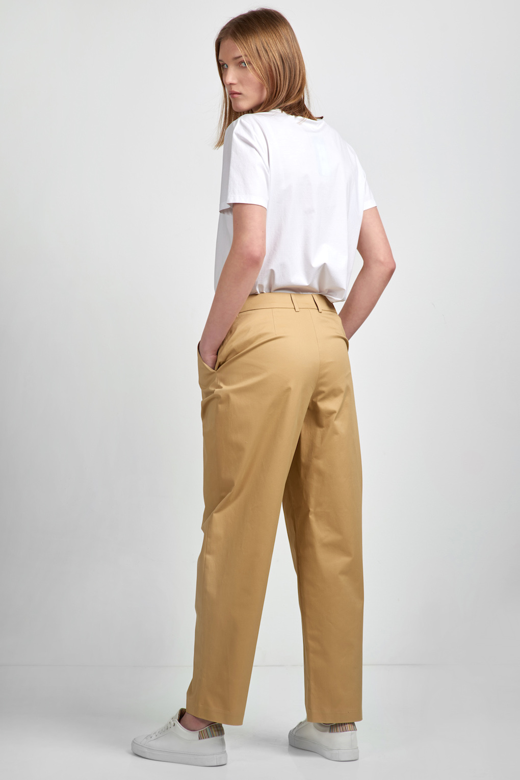 Брюки женские VASSA CODE, пол женский, цвет бежевый, фото №3