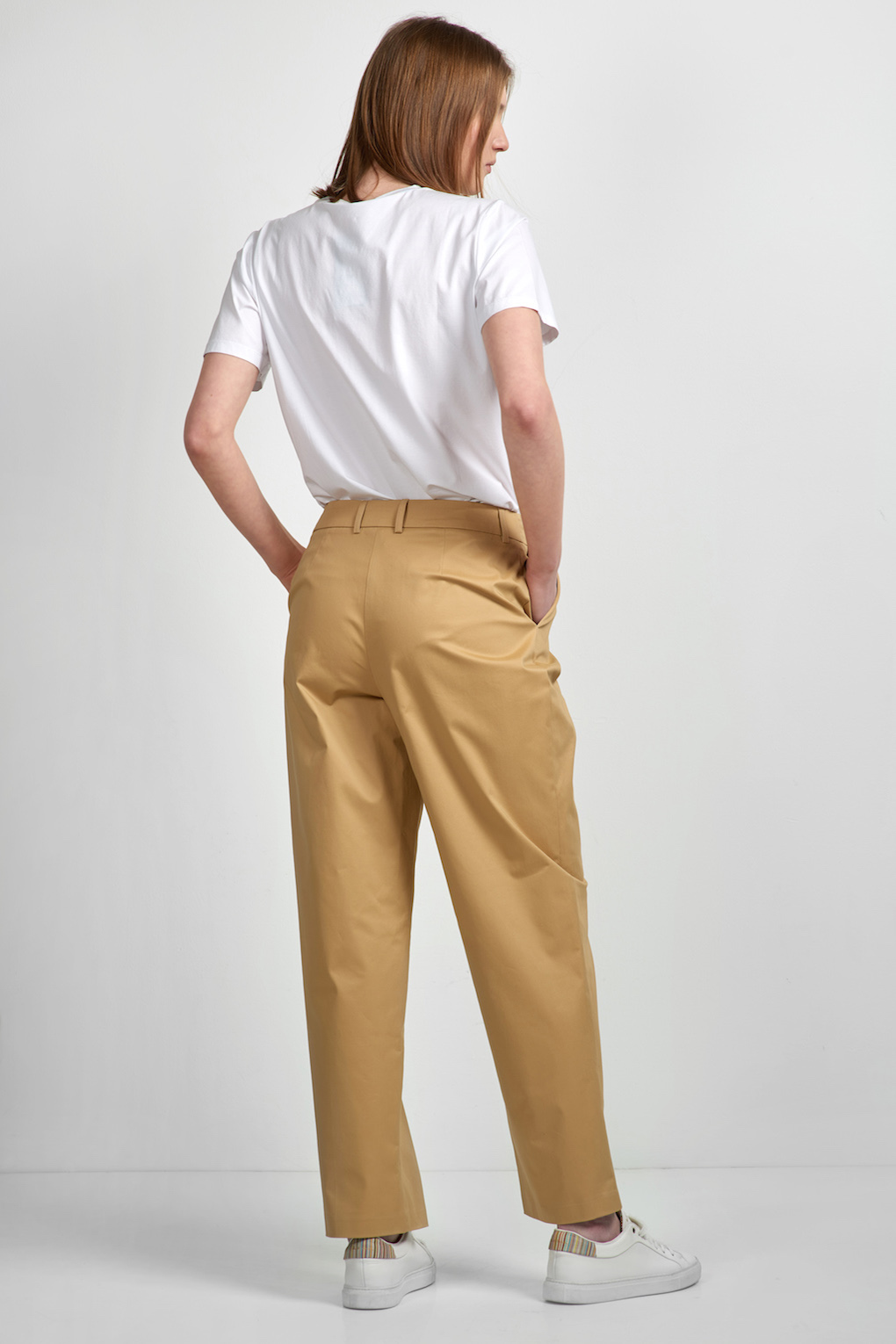 Брюки женские VASSA CODE, пол женский, цвет бежевый, фото №4