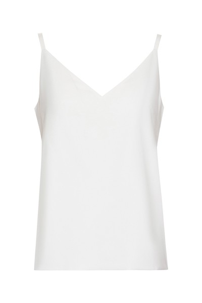 Топ в бельевом стиле VASSA&Co, пол женский, цвет белый, фото №3