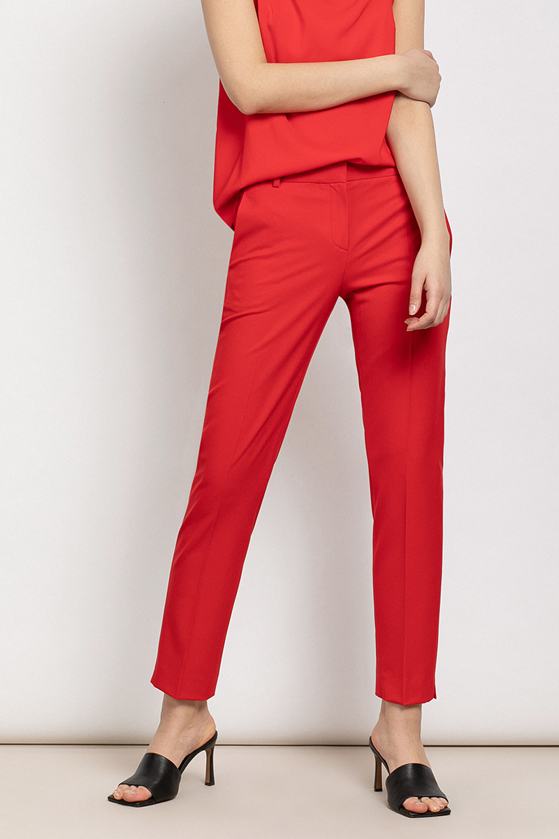 Брюки VASSA&Co, пол женский, цвет красный, фото №2
