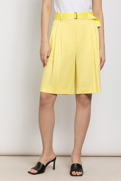 Шорты с завышенной талией VASSA&Co, пол женский, цвет желтый, фото №2