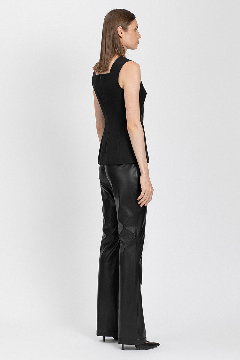 Жилет в черном цвете VASSA&Co, пол женский, цвет черный, фото №4