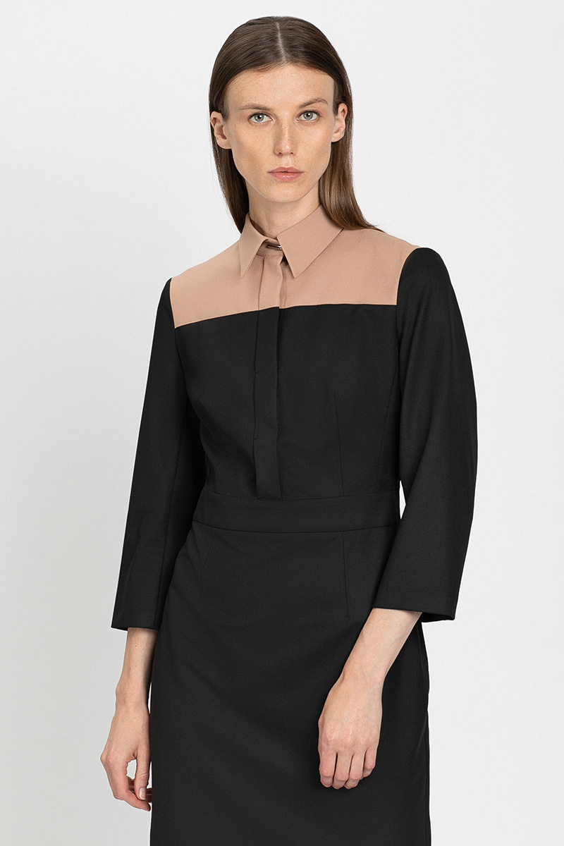 Платье VASSA&Co, пол женский, цвет коричневый, фото №2