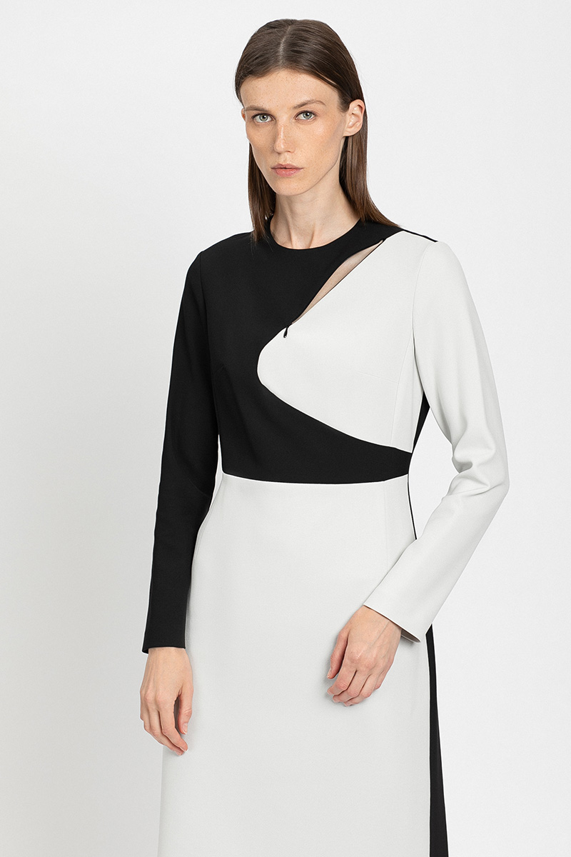 Платье VASSA&Co, пол женский, цвет черный, фото №3