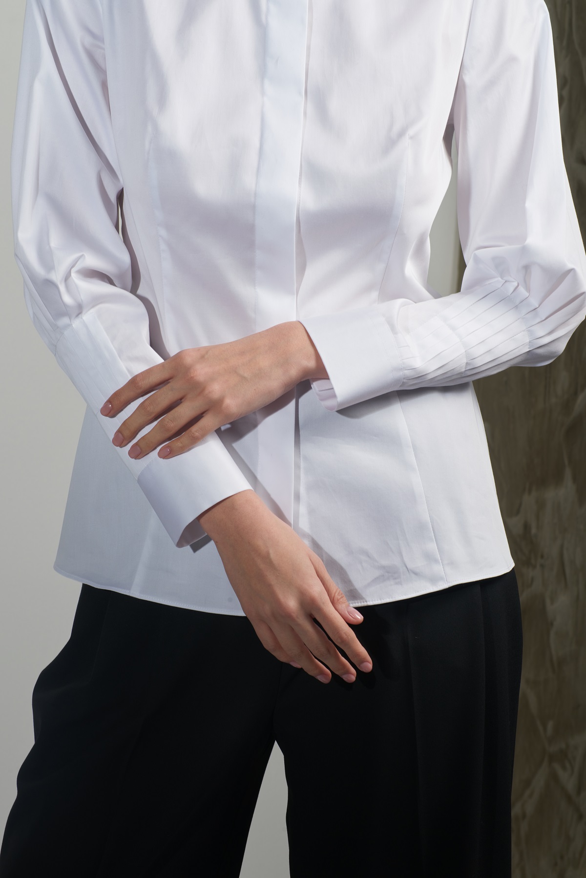 Дизайнерская блузка VASSA&Co, пол женский, цвет белый, фото №4