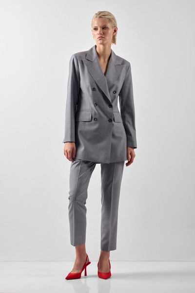 Жакет VASSA&Co, пол женский, цвет серый, фото №3