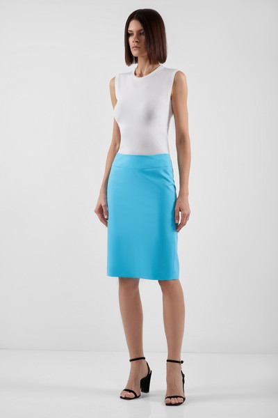 Skirt VASSA&Co, пол female, цвет голубой, фото №2