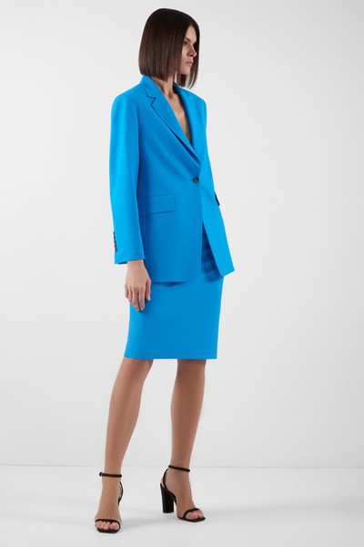 Юбка-карандаш VASSA&Co, пол женский, цвет голубой, фото №2