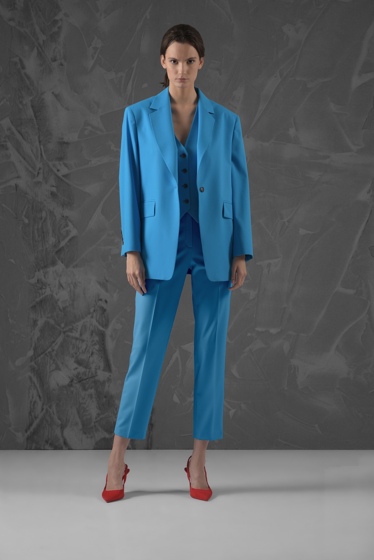 Жилет VASSA&Co, пол женский, цвет голубой, фото №3