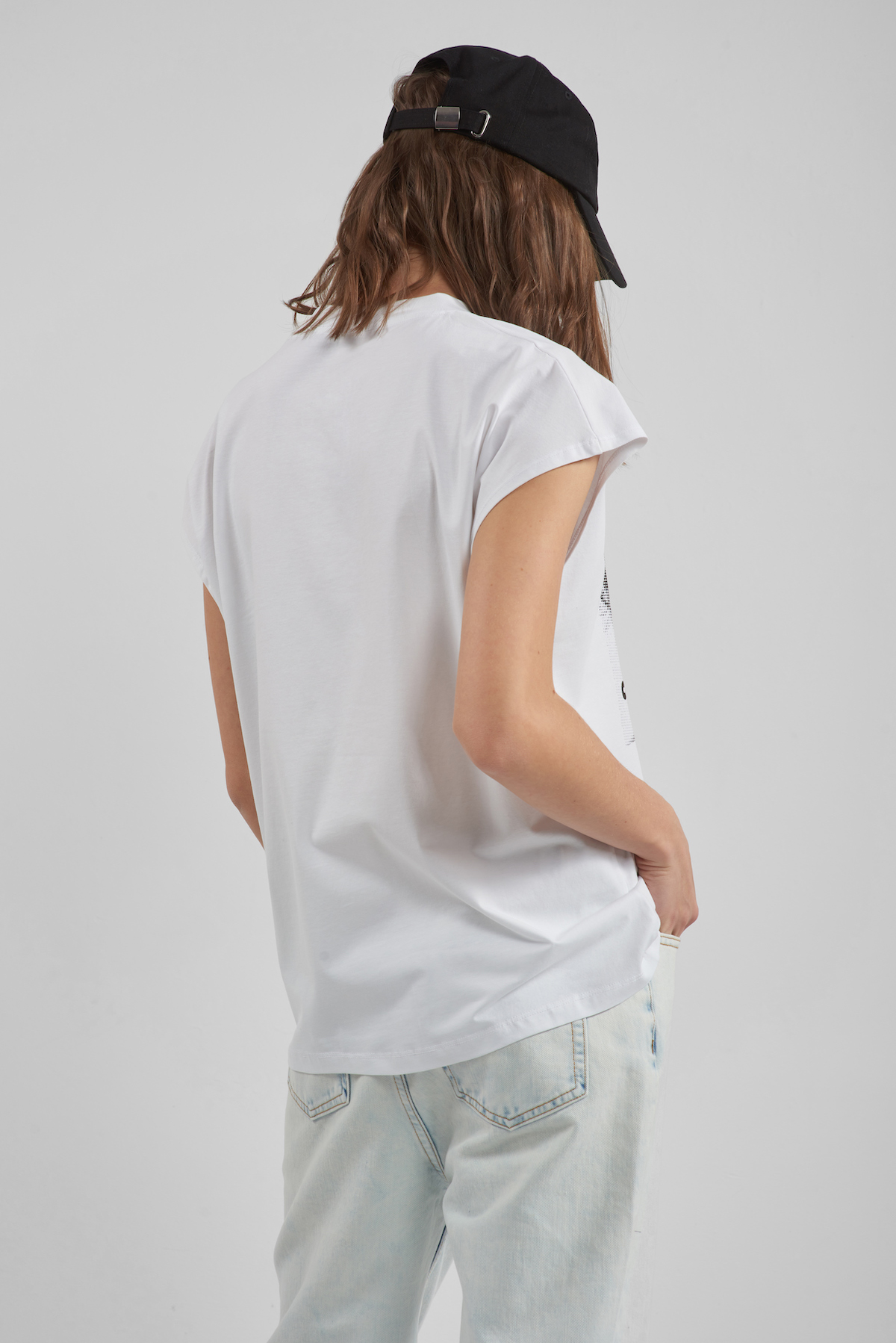 Футболка c принтом VASSA CODE, пол женский, цвет белый, фото №4