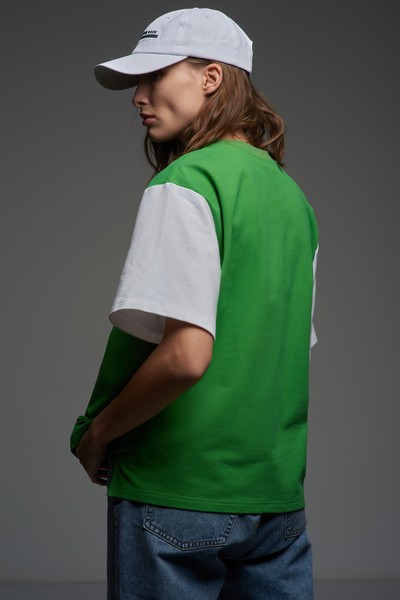 Толстовка с коротким рукавом VASSA CODE, пол женский, цвет зеленый, фото №4