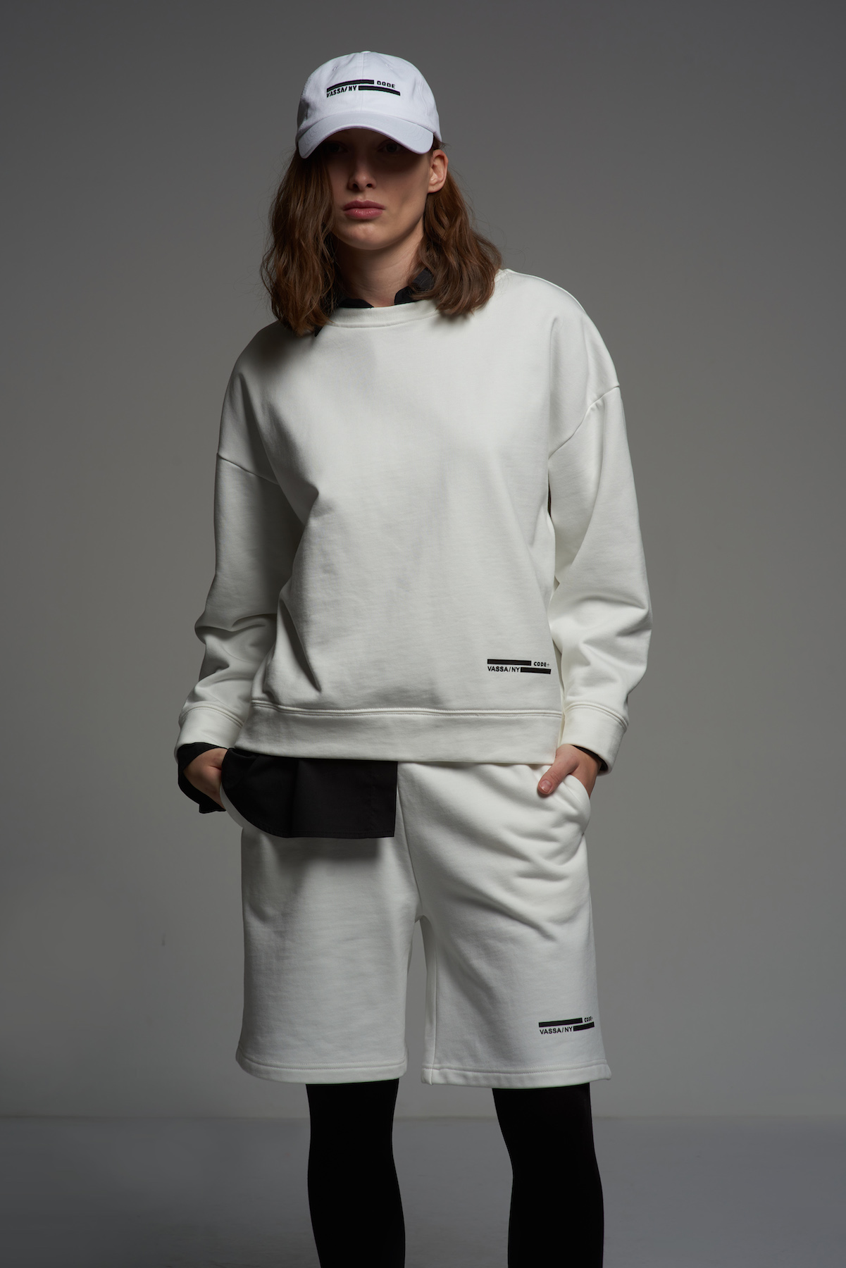 Толстовка oversize VASSA CODE, пол женский, цвет белый, фото №2