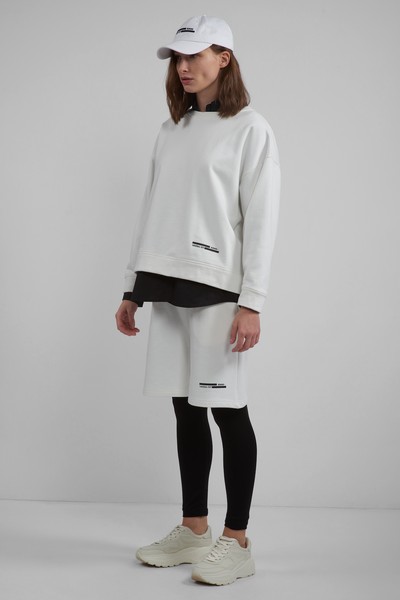 Толстовка oversize VASSA CODE, пол женский, цвет белый, фото №4