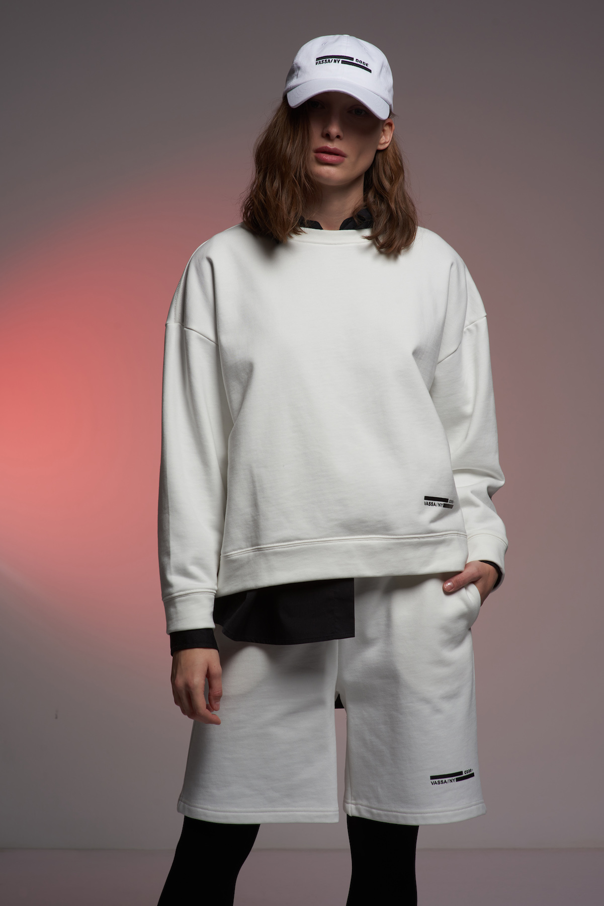 Шорты VASSA CODE, пол женский, цвет белый, фото №2