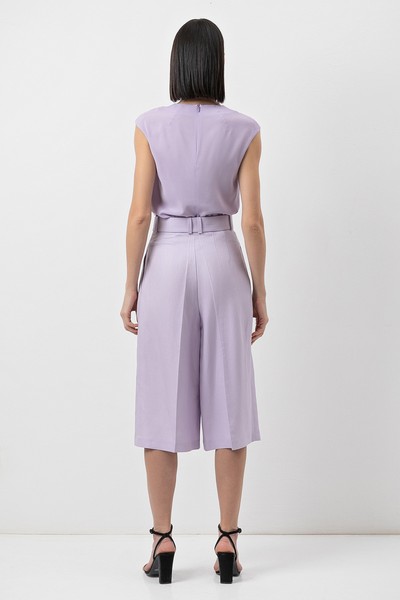 Кюлоты в сиреневом оттенке VASSA&Co, пол женский, цвет фиолетовый, фото №7