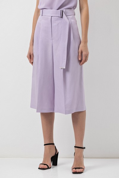 Кюлоты в сиреневом оттенке VASSA&Co, пол женский, цвет фиолетовый, фото №3